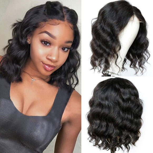 13X4 Lace Front Wig  Short Bob Wig Body Wave