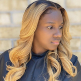 Ombre T1B/27 Color Wig 13x6 Lace Front Wig Wave