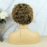Lazy Girl Headband Wig Brazilian Hair #T1B/27 Honey Blonde Afro Kinky Curly