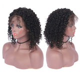 13X6 Transparent Lace Frontal Short Bob Wig Jerry Curl Y2