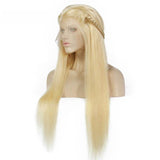 #613 Blonde Color Lace Front Wig Silky Straight