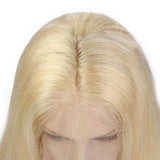 #613 Blonde Color Lace Front Wig Silky Straight