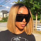 13x6 Transparent Lace Front Bob Wigs Straight