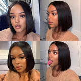 13X4 Lace Front Wig Short Bob Wig Silky Straight