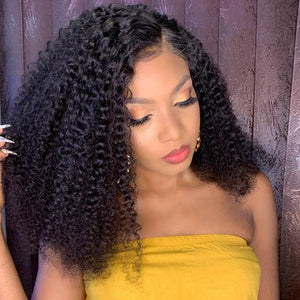 13X4 T Part Lace Front Wig Kinky Curly