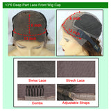 13x6 lace wig cap construction wide adjustment band2