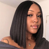 360 Lace Frontal Bob Wig Silky Straight