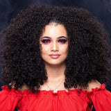 High Density 200% 250% Density Tight Kinky Curl 13x4 T Part Lace Frontal Wig