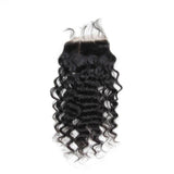 Brazilian Hair  Deep curly  3 Bundles +Closure