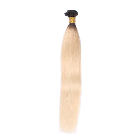 1 Bundle Brazilian Hair Dark Root Ombre colr 1B/613 Color Straight