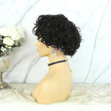 SALE: Lazy Girl Headband Wig Brazilian Hair Pixie Cut Wave