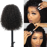 13x6 Lace Front Bob Wig 99J Color Deep Curly