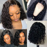 13x6 Lace Front Bob Wig 99J Color Deep Curly