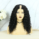 U Part Wig Brazilian Hair Deep Curly