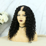 U Part Wig Brazilian Hair Deep Curly