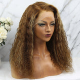 Clearance 13x6 Lace Front Wigs Highlights Blonde Curly