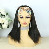 Lazy Girl Headband Wig Brazilian Hair Yaki Straight