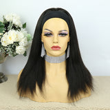 Lazy Girl Headband Wig Brazilian Hair Yaki Straight