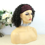 Lazy Girl Headband Wig Brazilian Hair Deep Curly