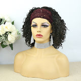 Lazy Girl Headband Wig Brazilian Hair Deep Curly