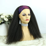 Lazy Girl Headband Wig Brazilian Hair Kinky Straight