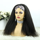 Lazy Girl Headband Wig Brazilian Hair Kinky Straight