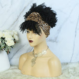 Lazy Girl Headband Wig Brazilian Hair Pineapple Afro