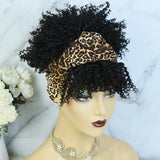 Lazy Girl Headband Wig Brazilian Hair Pineapple Afro