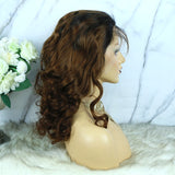Ombre Brown Color Wig 13x6 Lace Front Wig Body Wave