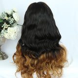 Clearance Sale 13x4 Lace Front Wigs Middle Part T1B/30 Loose Wave01