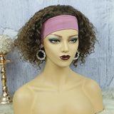 Lazy Girl Headband Bob Wig Brazilian Hair T4/27 Color Water Wave