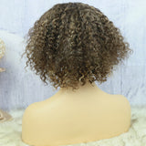 Lazy Girl Headband Bob Wig Brazilian Hair T4/27 Color Water Wave