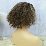 Lazy Girl Headband Bob Wig Brazilian Hair T4/27 Color Water Wave