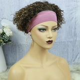 Lazy Girl Headband Wig Brazilian Hair T4/27 Color Pixiexx02 Cut