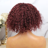 13x4 Lace Front Wigs 99J Color Deep Curly