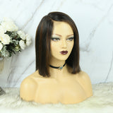 360 Lace Frontal Bob Wig Highlighted Color Straight