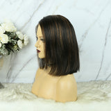 360 Lace Frontal Bob Wig Highlighted Color Straight