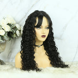 4x4 Lace Closure Wig With Bangs Loose Wave