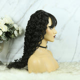 4x4 Lace Closure Wig With Bangs Loose Wave