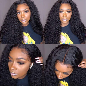 13x6 Transparent Lace Front Wig Water Wave