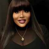 TsMadisonHinton 360 Lace Front Wig Straight with Bang