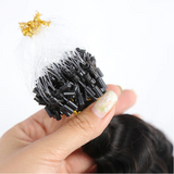 Micro Loop Human Hair Extension Deep Wave