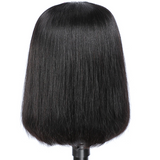 Sale:U Part Bob Wig Brazilian Hair Straight