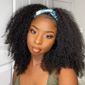 Lazy Girl Headband Wig Brazilian Hair Bob Afro Kinky Curly Y2