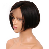 5x5 Lace Closure Bob Wig Short Blunt Cut Straight