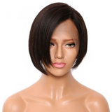 5x5 Lace Closure Bob Wig Short Blunt Cut Straight