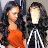 13x6 Transparent Lace Front Wig Big Body Wave