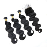 Brazilian Hair  Body wave 3 Bundles +Closure