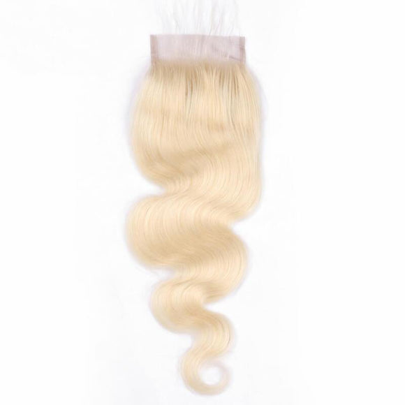 4x4 Lace Clousre Blonde color #613 Body Wave