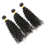 Brazilian Hair  Deep wave 3 Bundles +Closure